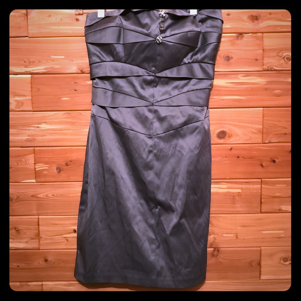 Gray cocktail dress